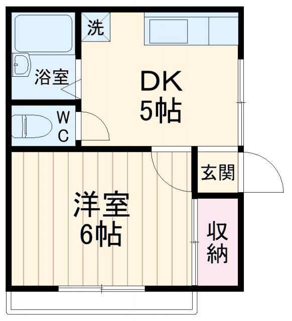 神奈川県横浜市旭区二俣川１（アパート）の賃貸物件の間取り