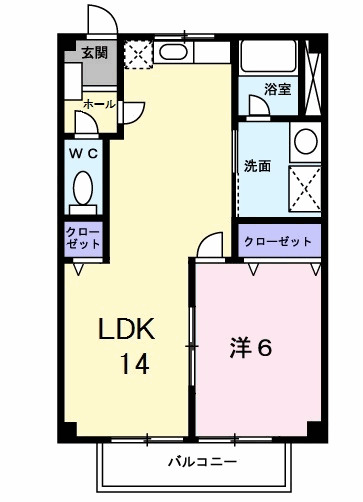 盛岡市門2丁目築17年の間取り