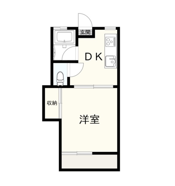 東ハイツかんざわの間取り