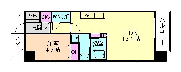 スプランディッドVIIIの間取り