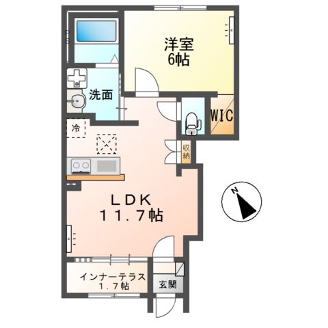 【（仮）立木新築アパートの間取り】