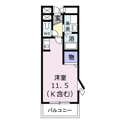 広島市安佐南区緑井のマンションの間取り