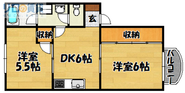 【大阪市東淀川区大桐のマンションの間取り】