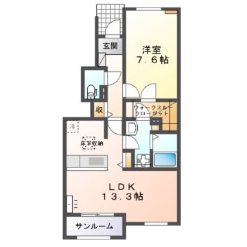 シャイネス　ナナの間取り