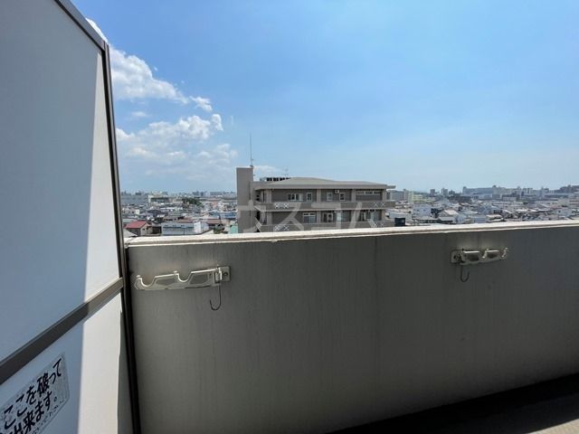 【名古屋市熱田区一番のマンションのバルコニー】