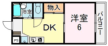 草津市追分のマンションの間取り