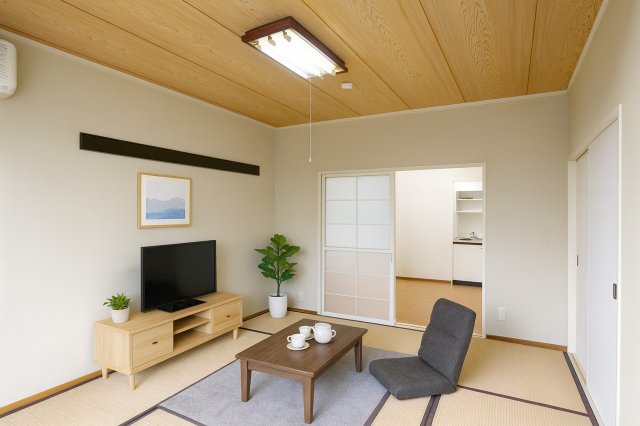 居室・リビング　CGで家具等を配置したもので家具等は含まれません。