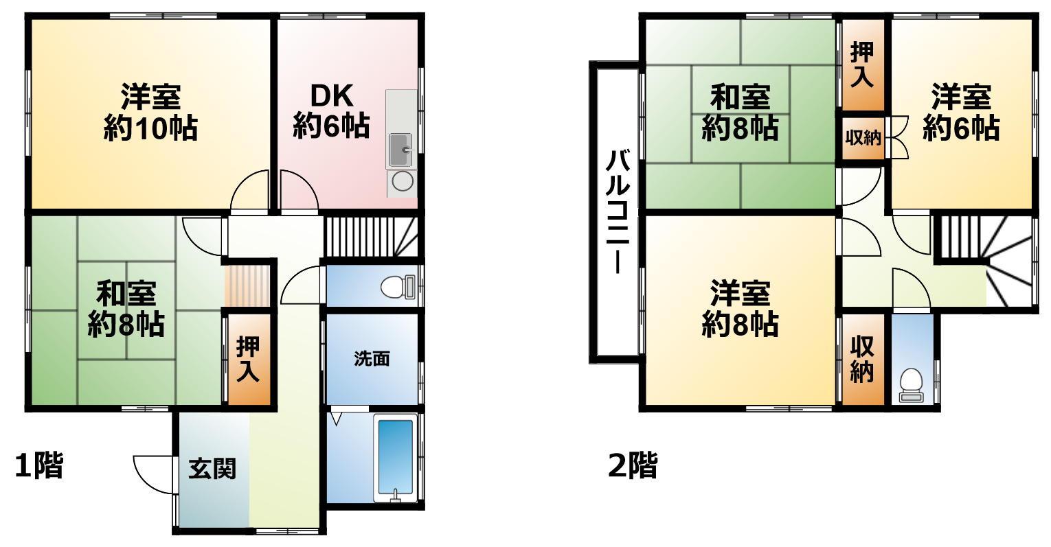 千葉県山武郡九十九里町不動堂（一戸建）の賃貸物件の間取り