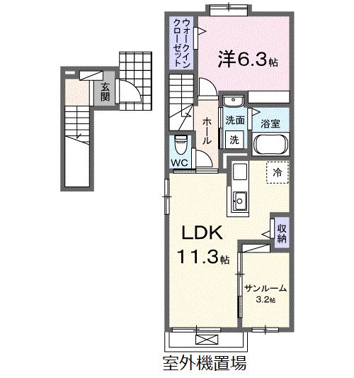 ミヤビ　ストーンの間取り