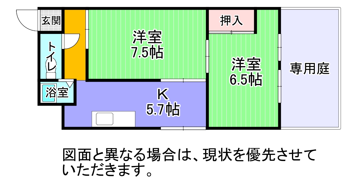 貸しアパートの間取り