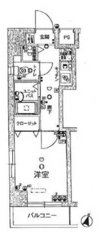 千代田区岩本町のマンションの間取り