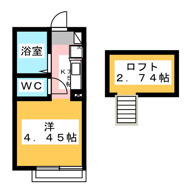 ポンデロッサ小田弐番館の間取り