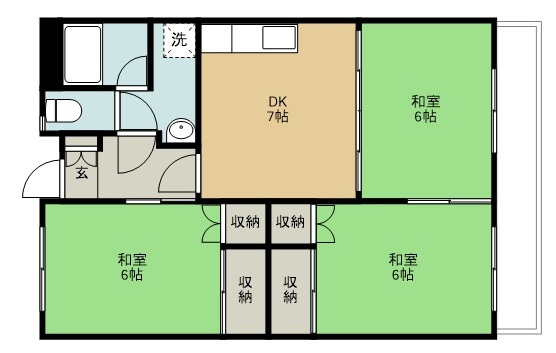 幸ハイツの間取り