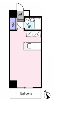 港区西麻布のマンションの間取り