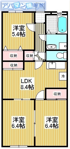 シャルム壱番館の間取り