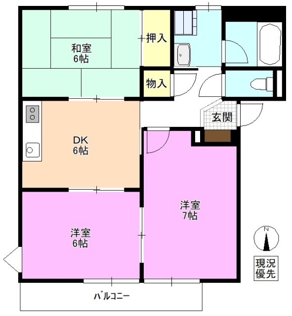 サープラス中川の間取り