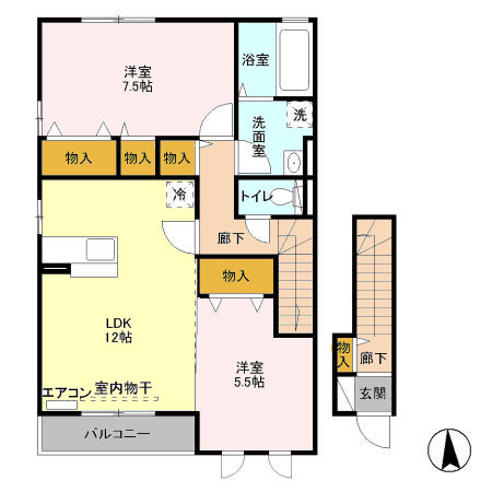 シャ・ノワール205の間取り