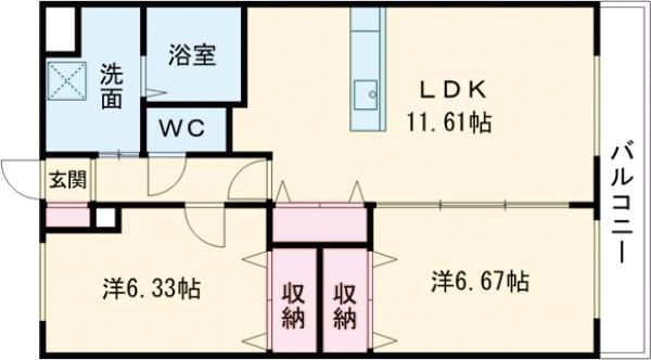 ラフィーネ向陽の間取り