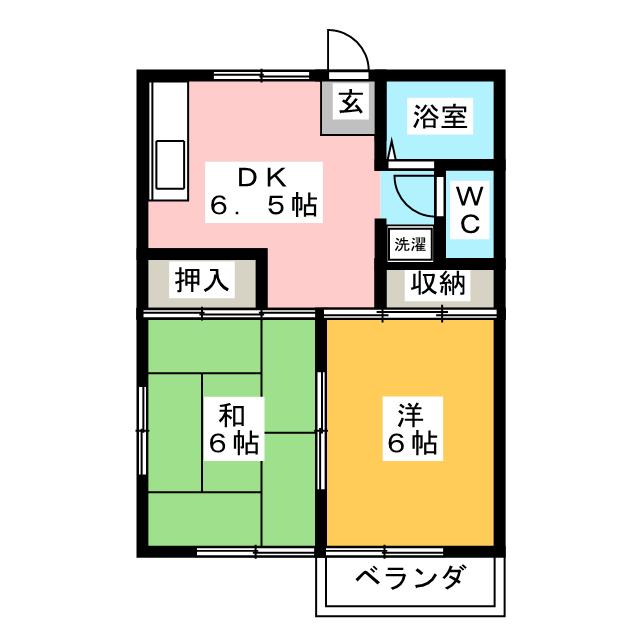 メゾンセラータＡＯＫＩの間取り