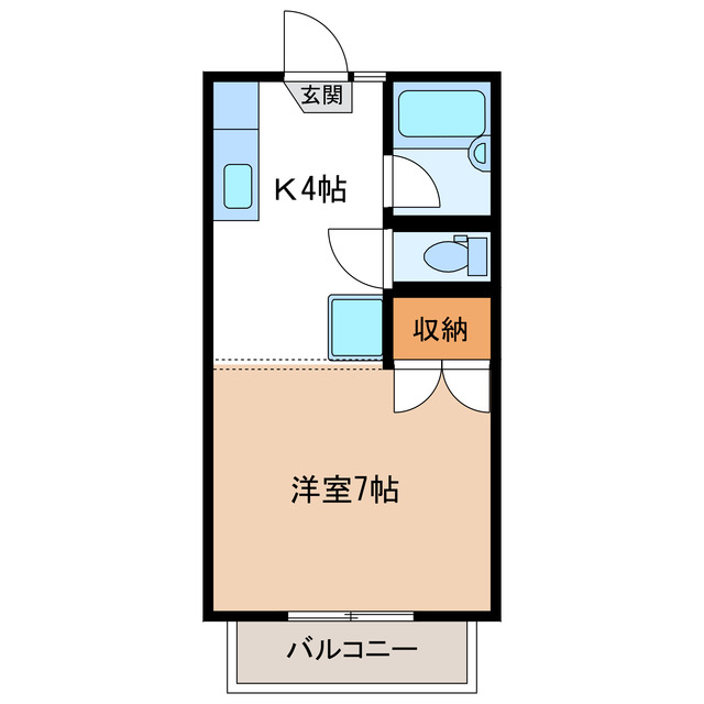 コーポ椿の間取り