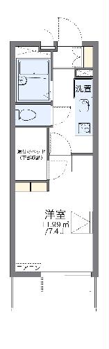 レオパレスしるびあの間取り