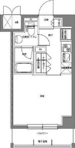 【川崎市川崎区貝塚のマンションの間取り】