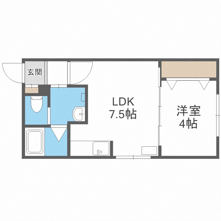 ラフィーネ南１５条の間取り