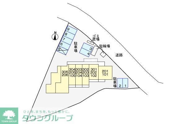 【日野市大字豊田のアパートの駐車場】