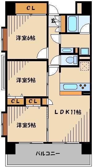 スターフィールド浦和常盤の間取り