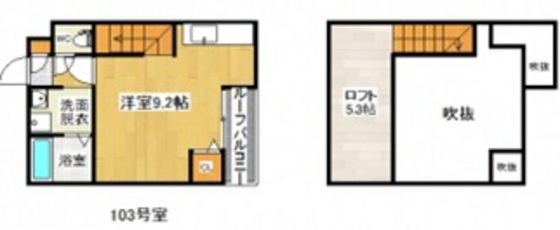 広島市南区宇品御幸のアパートの間取り