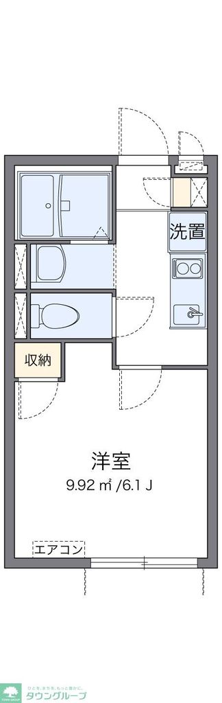 横浜市保土ケ谷区西谷のアパートの間取り