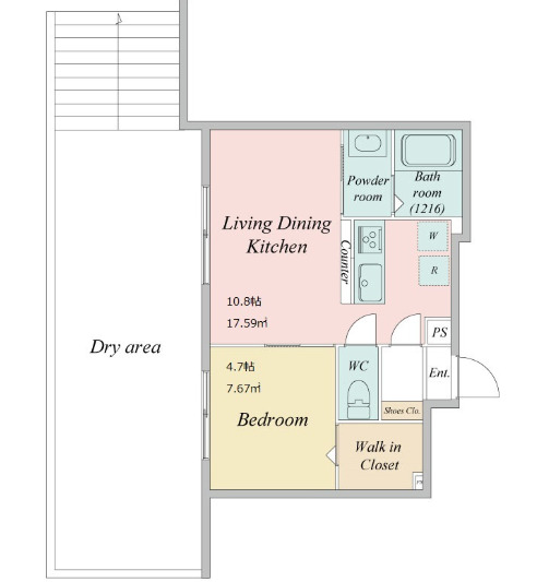 ＬｉｖｅＦｌａｔ学芸大学の間取り