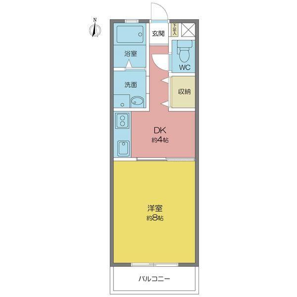 長久手市岩作八瀬ノ木のマンションの間取り