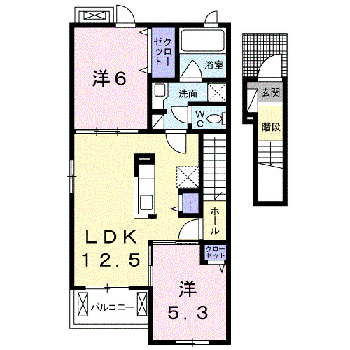 フェリーチェ六条Ａの間取り