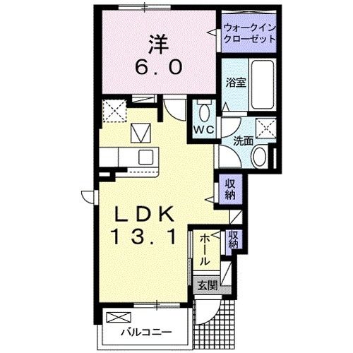 広島市安佐南区伴中央のアパートの間取り