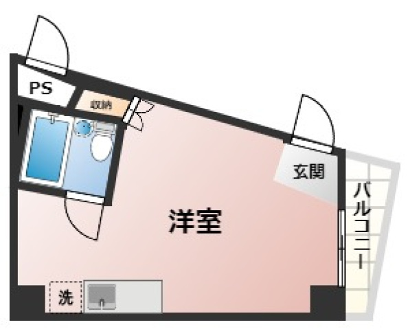 広島市東区牛田本町のマンションの間取り