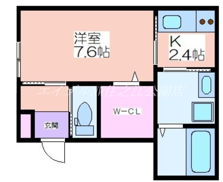 エルメゾン聖天下の間取り