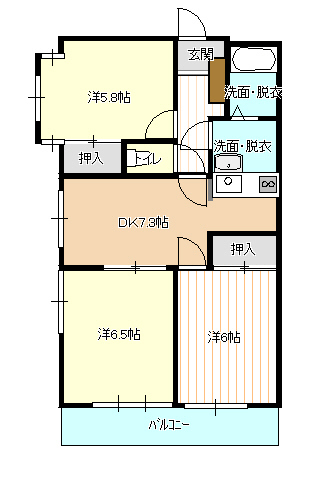 セゾンシティプラザの間取り