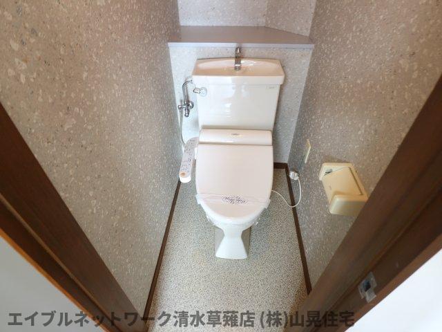 静岡鉄道静岡清水線 県総合運動場駅 徒歩4分 3階建 築36年のトイレ写真