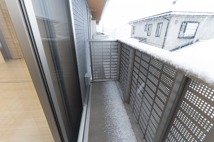 バルコニー　落ち着いた時間を過ごせるバルコニーです