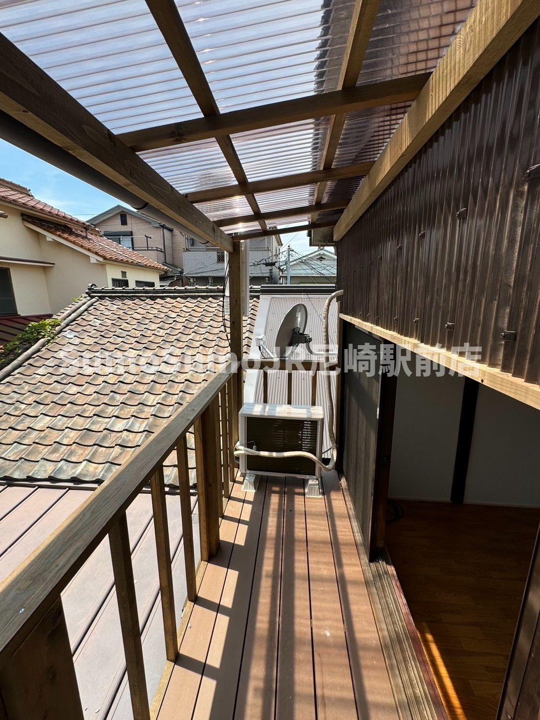 バルコニー　広々としたバルコニーです