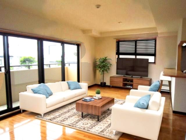 居室・リビング　本画像はAIのCG作成イメージであり実際に現地に家具は置かれ