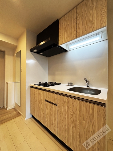 キッチン　２口のシステムキッチンでお料理楽しく♪♪