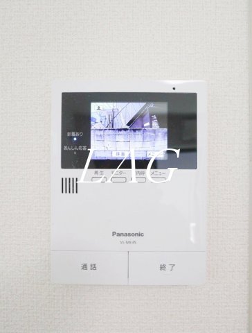 セキュリティ　モニター付きインターホンです。
