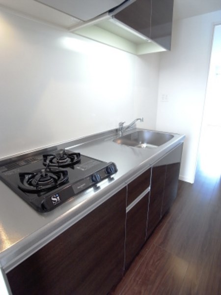 キッチン　2口ガスコンロ設置済みです。
