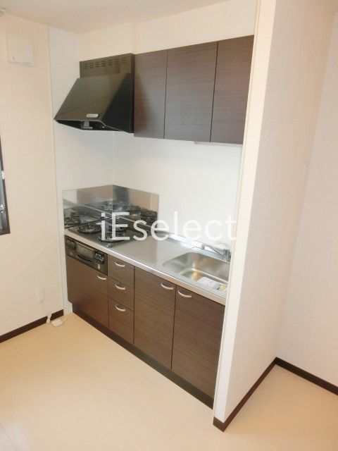 キッチン　３口コンロ（グリル付）になってます！