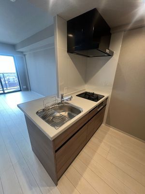 キッチン　コンパクトなキッチンで掃除もラクラク