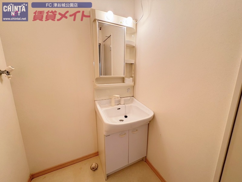 洗面設備　同じ物件、別部屋の写真です