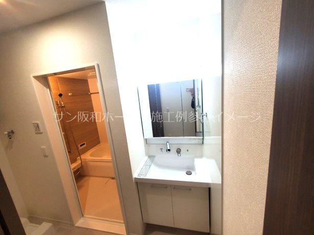 洗面設備　同メーカー施工例参考イメージ画像