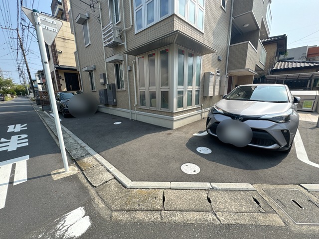 駐車場　駐車場要空確認